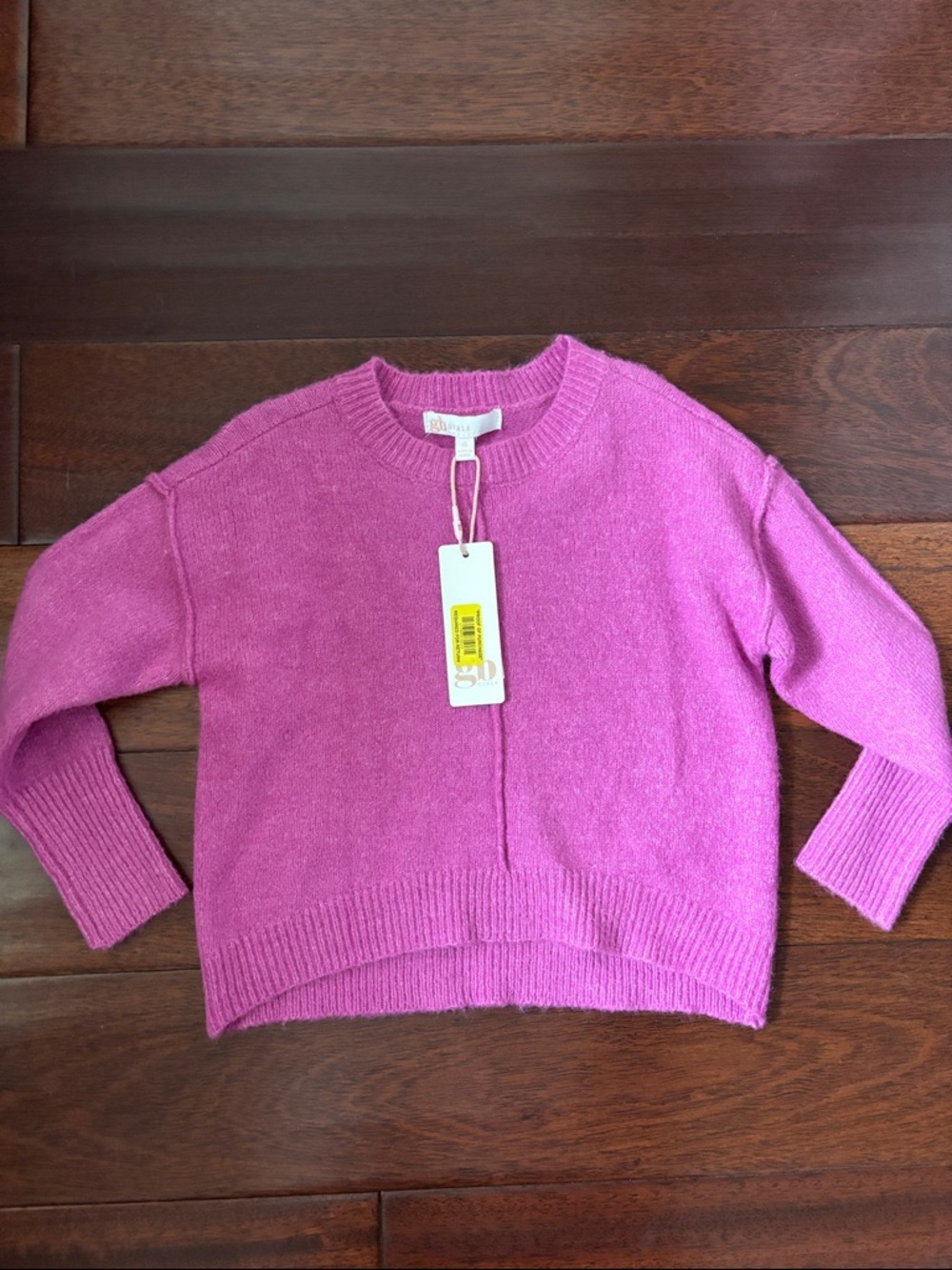 GB girls Pink Crewneck Sweater